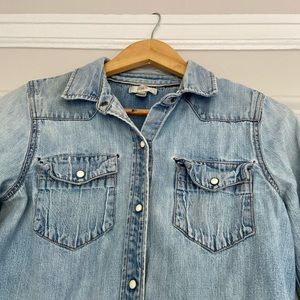 Vintage J Crew Buffalo Shirt - light denim